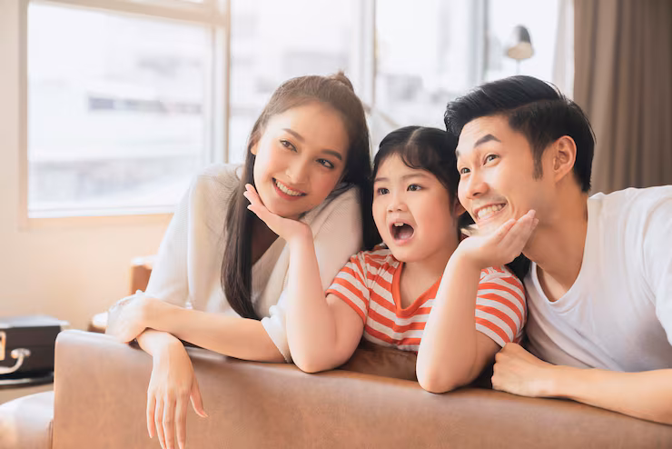 A family settled in Indonesia